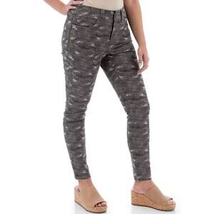 Aventura Blake Camouflage Print Skinny Ankle Pants Womens Size 8 Brushed Nickel